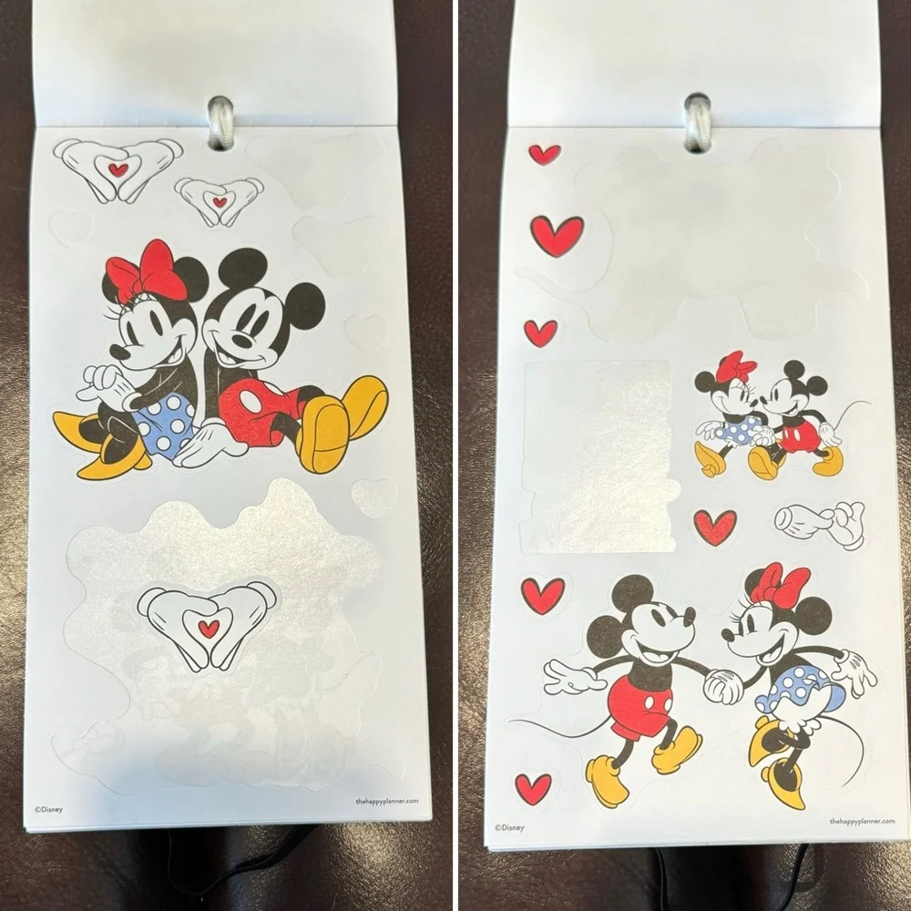 Disney © Value Pack Stickers LARGE MICKEY MOUSE AND MINNIE MOUSE